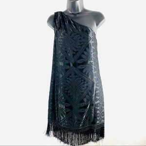 Chelsey And Violet  black Dress One Sleeve NWT